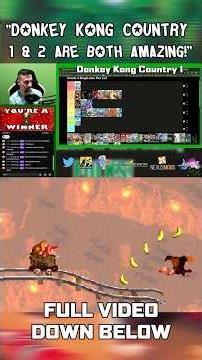"Donkey Kong Country 1 & 2 are both Amazing!" #shorts #youtubeshorts #youtubegaming