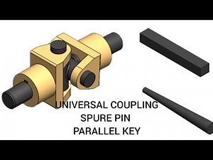 UNIVERSAL COUPLING - 5 TAPER PIN | 6 SPRUE PIN - SOLIDWORKS