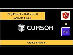 Blog Project with Cursor AI, Angular & .NET | Create a Modern Navbar