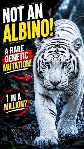 This Tiger Was Born With a Rare Genetic Mutation 😳🐅#shorts