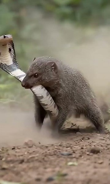 Mongoose vs Cobra Epic Fight for Survival #animal #snake #wildlife