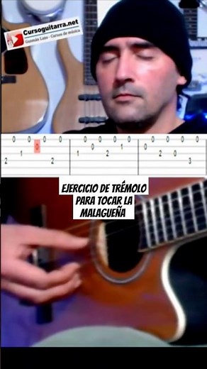 Aprende la malagueña con la tablatura y trémolo en guitarra #malagueña #tremolo #guitarra
