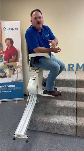 Harmar SL600 Pinnacle Stairlift Demo | Folding Rail & Battery Backup Explained