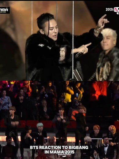 BTS Reaction to BIGBANG in MAMA 2015 #bigbang #bts #mama #gd #taeyang #top #daesung #rm #jungkook #taehyung #jimin #jin #jhope #suga