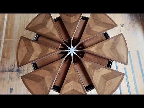 The Newhouse Expanding Round Dining Table | 70" to 85" Wood Table