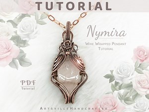 Wire Wrap Pendant Tutorial for Beginners | DIY Jewelry Making Guide | Learn Wire Wrapping Techniques | Instant Download PDF Craft Gift Idea - Etsy Australia