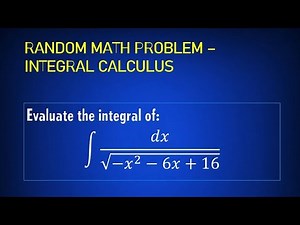 Integral Calculus: Integral Yielding to Inverse Trigonometric Function