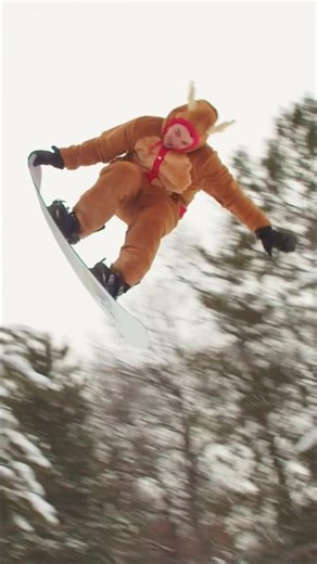 Reindeer can do 720’s? Alex Caccamo stuntin in the furs in the latest episode