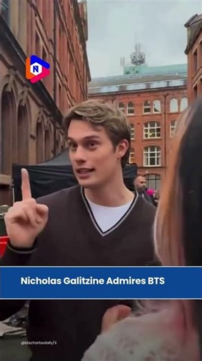 Nicholas Galitzine revealed his admiration for the South Korean boy band BTS
