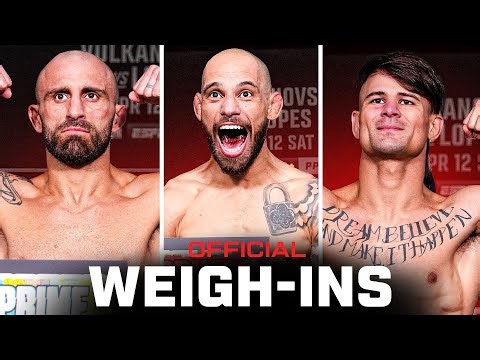 Volkanovski vs Lopes Weigh-Ins | UFC 314