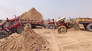 9.2K views · 698 reactions | Messi farguson tractor stuck in mud with trolley | Fun Time | Facebook