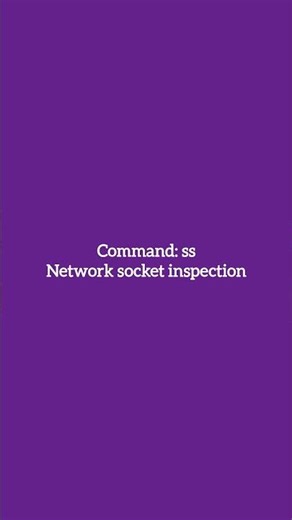 Advanced Linux Command Day 6 | ss command. #linux #unix #devops #sysadmin #shorts