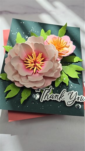 thank you for crafting with me. #cardmaking #flowers #art