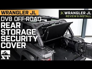 Jeep Wrangler JL DV8 Offroad Rear Storage Security Cover Review & Install