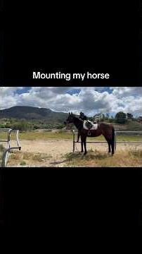 I’m short and my horse is regular sized #AssistanceIsNecessary #ShortRiderProblems #GettingOnMyHorse