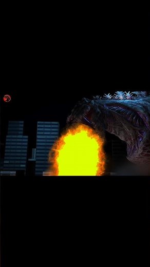 Shin Godzilla atomic breath animation (prisma 3d) #shingodzilla #godzilla #shorts #viral #trending