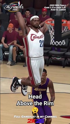 LEBRON ABOVE THE RIM! Game 2 of the 2009 NBA Finals. Now playing!