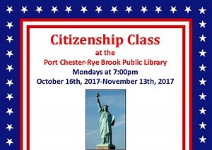 Free Citizenship Class Offered During Summer At Port Chester-Rye Brook Library