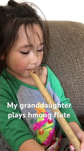 She’s playing hmong flute