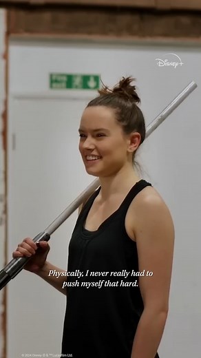 111K views · 2.8K reactions | Daisy Ridley only took 90 minutes to learn this routine. Being an on-screen Jedi requires months of training, and becoming Rey required five hour workouts five times a week… it paid off. Star Wars: The Last Jedi streaming on Disney+. | Walt Disney Studios | Facebook