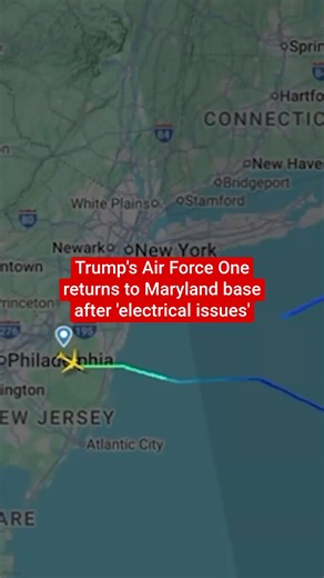 Trump’s Air Force One returns to Maryland base after ‘electrical issues’ (January 20) | The Independent