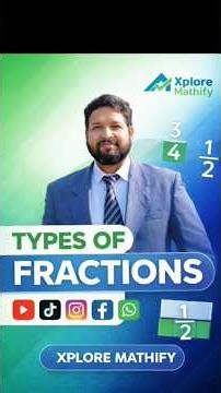 7 Types of Fractions Explained | Proper, Improper, Mixed & More | Math Short
