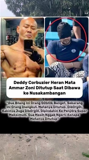 Deddy Corbuzier Heran Kenapa Mata Ammar Zoni ditutup⁉️