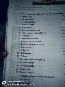 Write the meaning of the following. Don't cry over spilt milkTh... | Filo