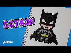 COMO DIBUJAR BATMAN PIXEL ART - PIXELADOS