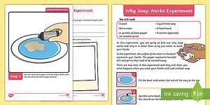 Why Soap Works Experiment