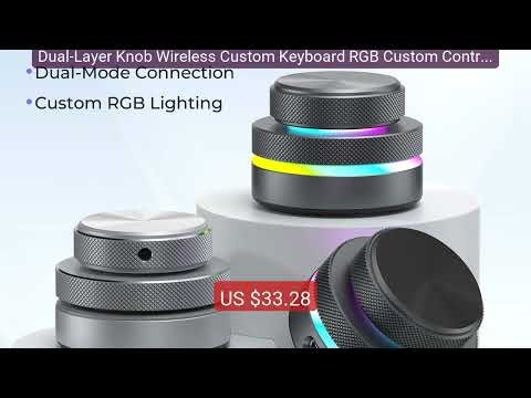 Dual-Layer Knob Wireless Custom Keyboard RGB Custom Control Volume... — Best Deal 2026 | Shop Now!