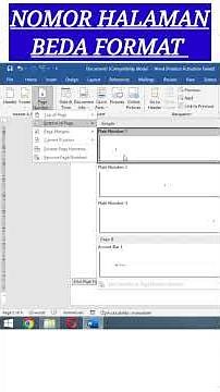 Nomer Halaman BEDA FORMAT! #pagenumber #nomorhalamanbedaformat #caramembuatnomorhalaman #tipsword