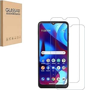 (2 Pack) Designed for Motorola Moto G Pure Tempered Glass Screen Protector 9H Anti Scratch HD Clear Bubble Free
