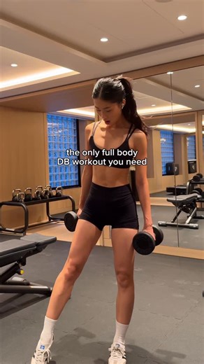 kaila on Instagram: "share this with your workout buddy and try this workout this week 🤍 I love compound DB movements for when I’m on a time crunch but I want a good workout in 🫡 this circuit takes ~20 minutes so it’s a great add on to a workout or when you are on a time crunch, this can be your workout for the day Reminder: nutrition is EXTREMELY important when it comes to feeling and looking your best. This workout alone will not “transform” and lead to fat loss. Proper nutrition and nourish