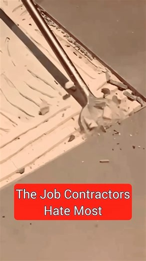 Luc Tremblay | Renovation | Vancouver BC on Instagram: "✅ Follow @luc_construction for more tips. Tile removal is where every proper renovation starts. Taking off 25-year-old ceramic tile from concrete isn’t just brute force — it’s the right tools and angles. Step 1: Breaking the tile Use a mid-size jackhammer with a 3-inch chisel blade. Place the edge carefully between the tile and the concrete. Well-installed tile won’t give up easily, so adjust your angle until it releases. Why this matters A