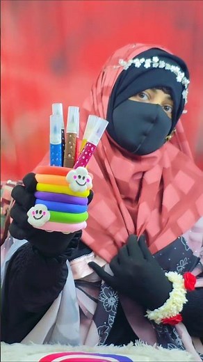 Rainbow pen holder Craft With clay / Rainbow pen holder making at home #ytshorts #craft #support
