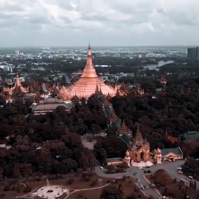 Exploring Yangon: Aerial Views of Myanmar's Cityscape