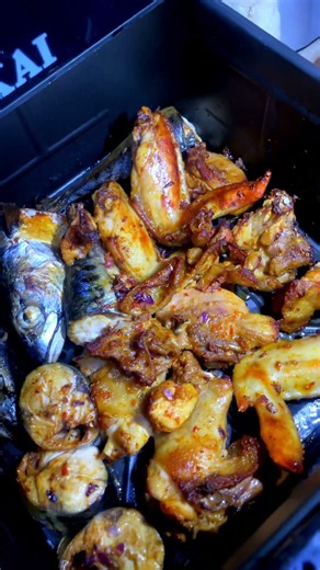 I Made Crispy Air-Fried Chicken & Fish 😋🔥 | Easy Nigerian Home Cooking