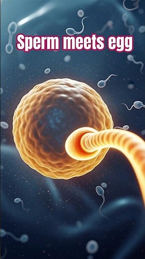 Sperm Meets Egg: Beautiful 3D Fertilization Animation