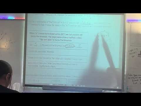 7-3 Factoring Ax^2 + Bx + C Part 1