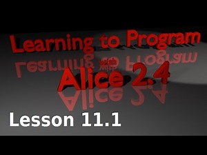 Alice Tutorial 2.4 Lesson 11.1 - Introduction to Variables