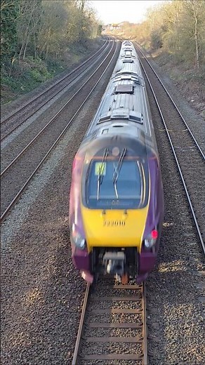 East Midlands Railway Class 222 Sets Numbers 222010 & 222103 racing on the Midland Mainline