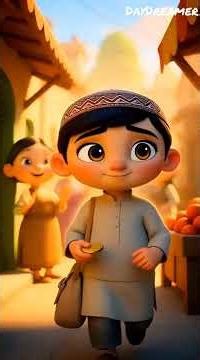 Saleem and the Lost Gold Coin – A Heart Touching Islamic Moral Story #shorts #aivideo