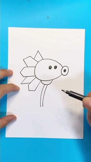 How to Draw Ice Peashooter ❄️🌱 | Plants vs Zombies Easy Drawing #drawing #artinstruction #art