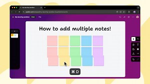 Use a shortcut to add multiple notes to your sandbox! - Click the purple dot on any side - Copy and paste (cmd/ctrl+C, cmd/ctrl+V) - Duplicate (cmd/ctrl+D) - Hold the option/alt key and drag You can also click and drag to select multiple notes and duplicate them in bulk. | Padlet | Facebook