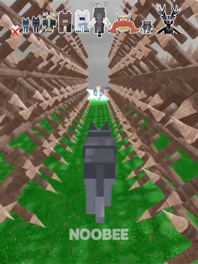 Moving Spike Wall Vs Mob 💀 #99nightintheforest #roblox