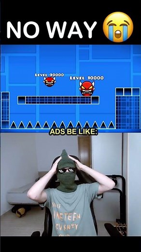 NO WAY 😭 Ads Be Like - Geometry Dash #shorts