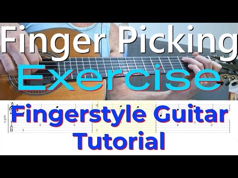 Finger Picking Exercise | Fingerstyle Guitar Tutorial + TABS & Sheet Music