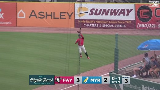 Luis Baez' great throw