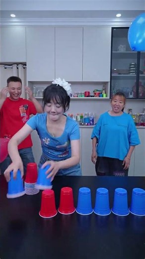 Cup Cover Challenge Parent-Child Games Fun Games Party Games Family Games Games #5